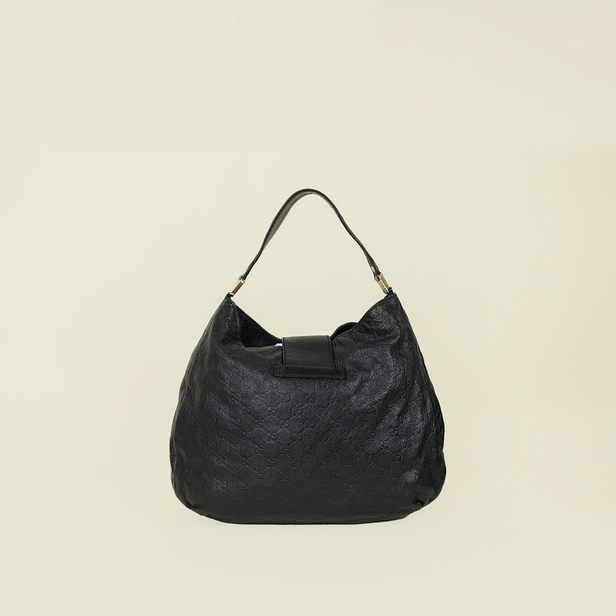 Gucci Black GG Guccissima Ladies Hobo Bag