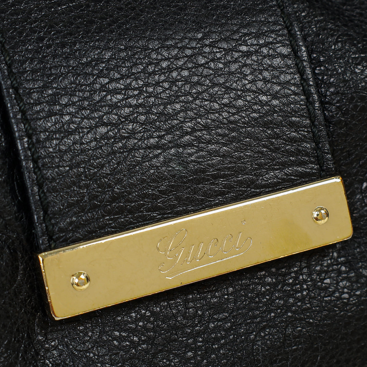 Gucci Black GG Guccissima Ladies Hobo Bag