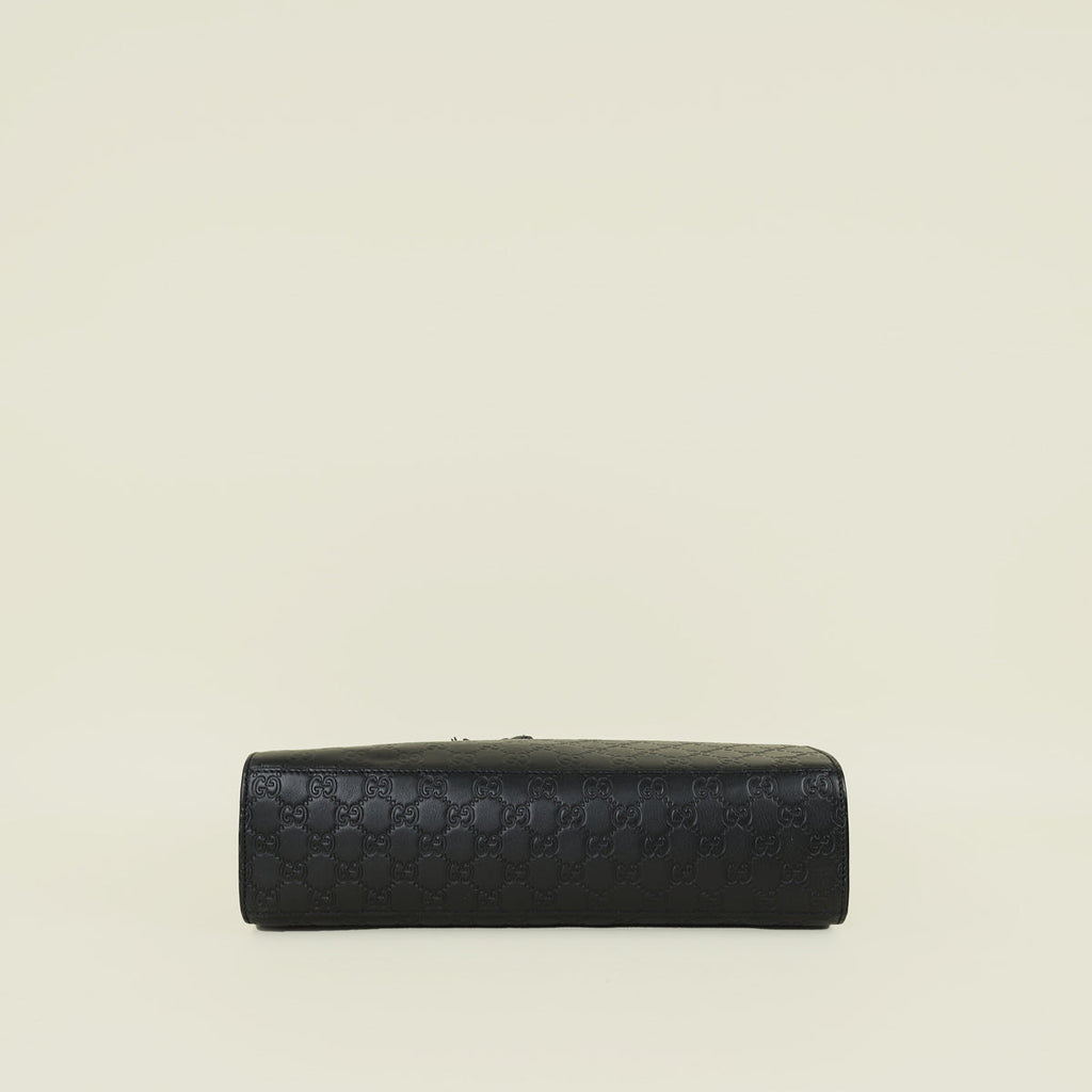 Gucci Black Guccissima Large Emily Bag
