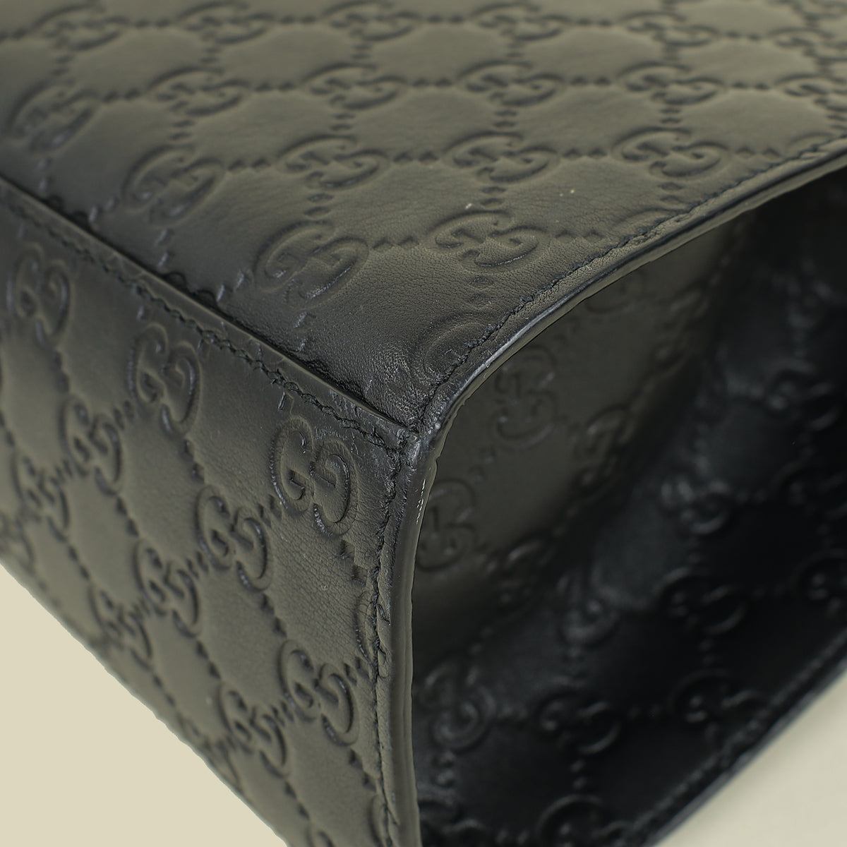 Gucci Black Guccissima Large Emily Bag