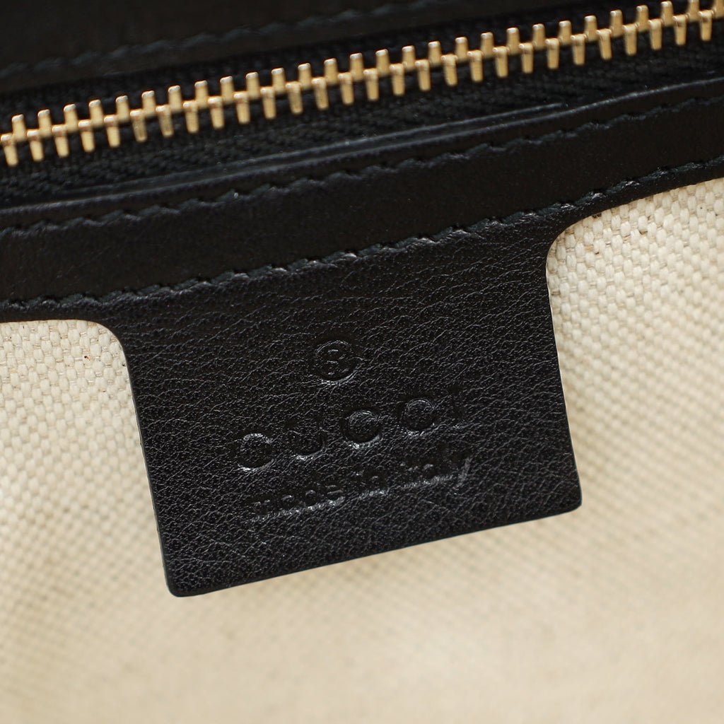 Gucci Black Guccissima Large Emily Bag