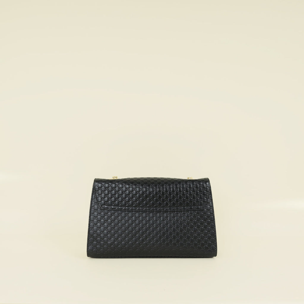 Gucci Black Microguccissima Emily Medium Bag