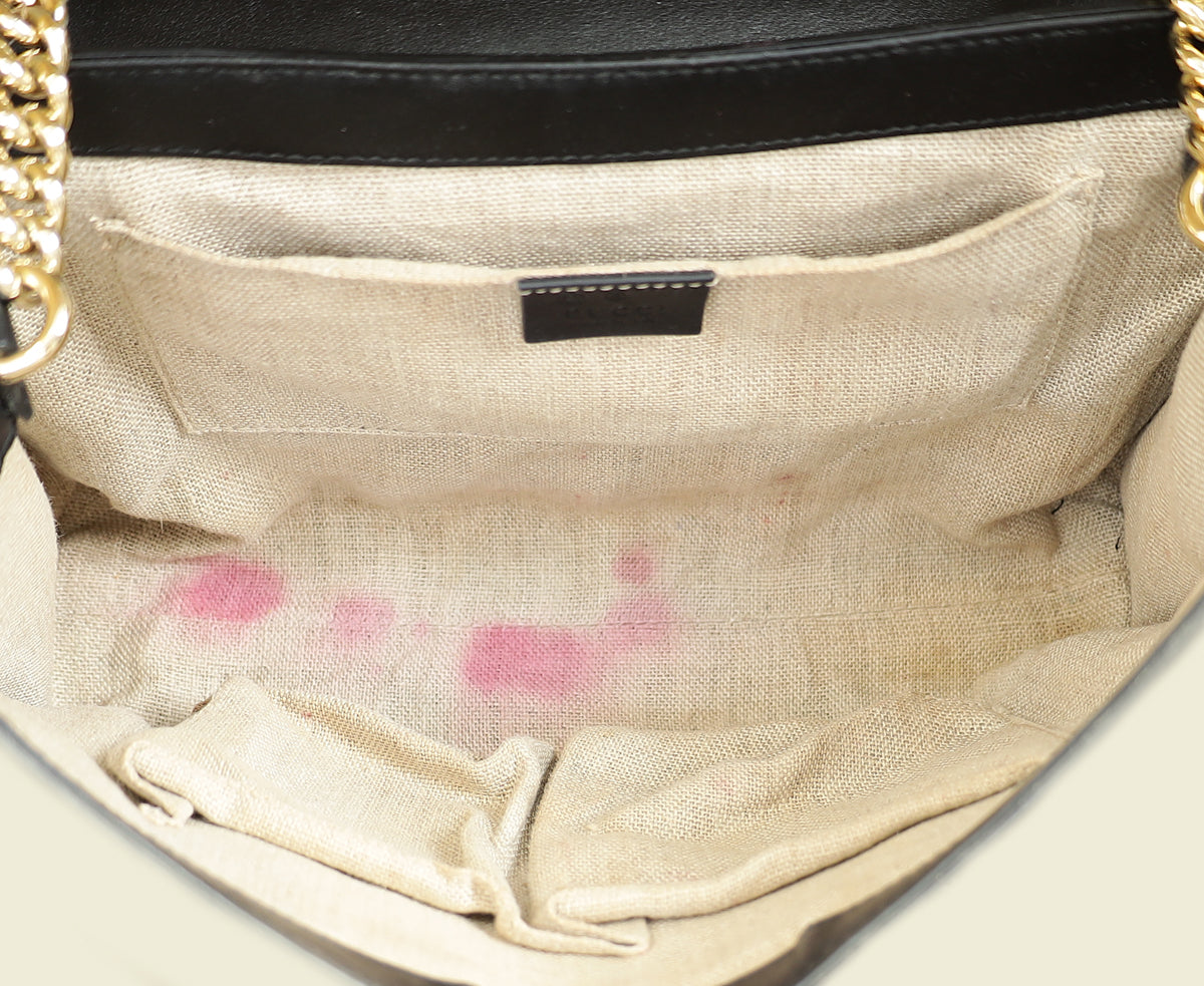 Gucci Black Microguccissima Emily Medium Bag