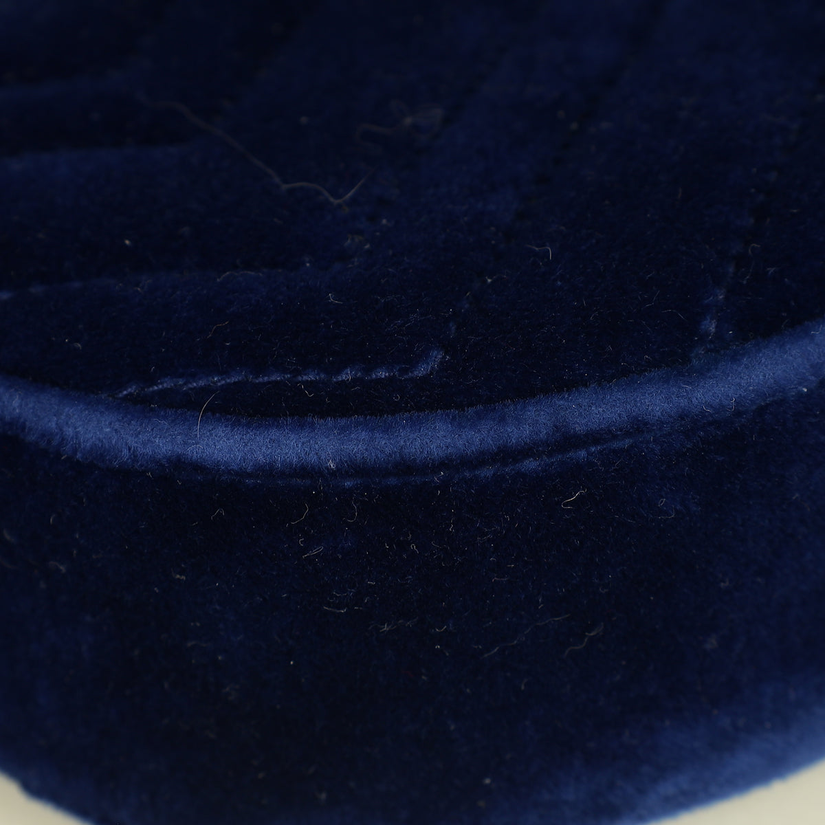 Gucci Navy Blue GG Marmont Velvet Belt Bag