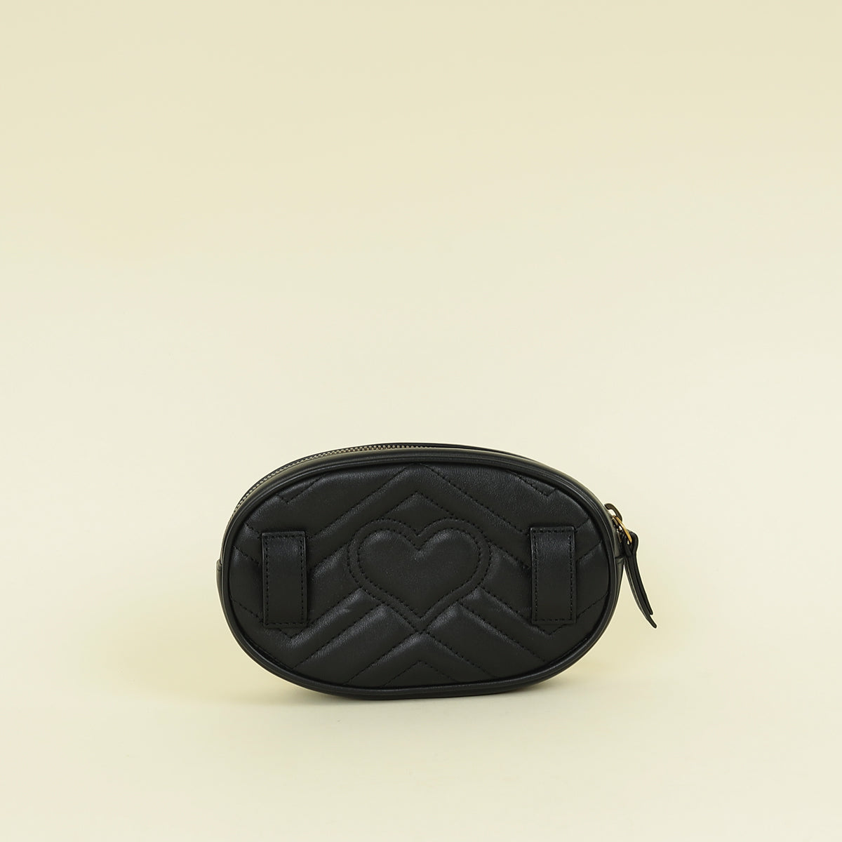 Gucci Black GG Marmont Mini Belt Bag
