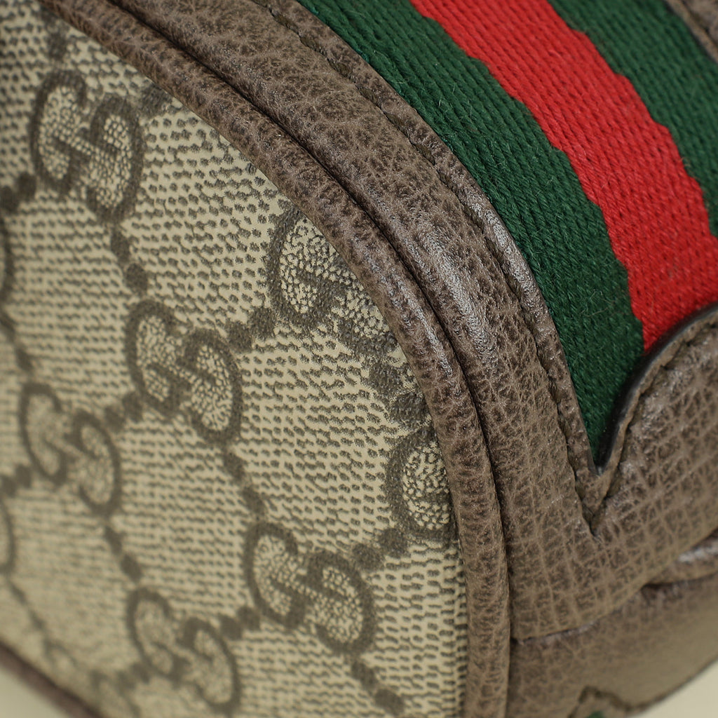 Gucci Bicolor GG Supreme Ophidia Mini Bucket Bag