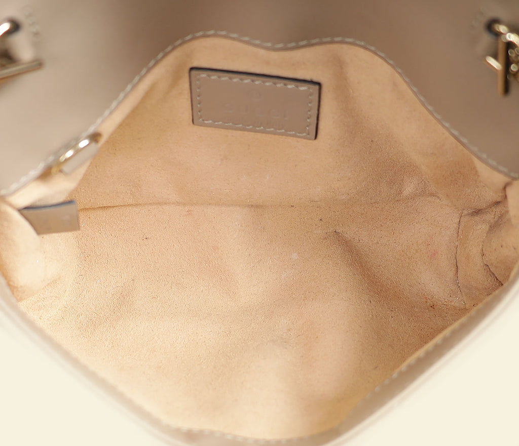 Gucci Taupe GG Marmont Mini Shoulder Bag