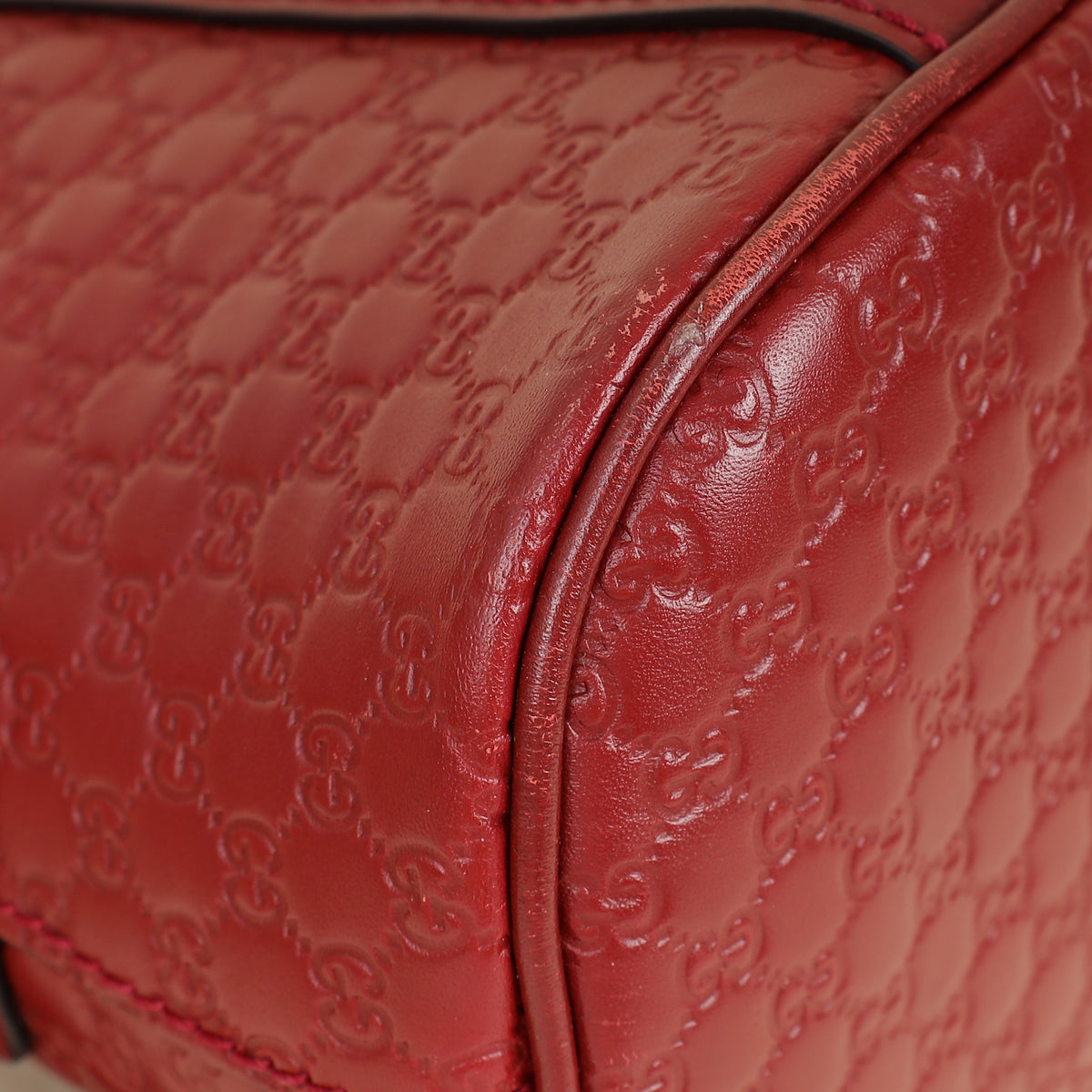 Gucci Red GG Microguccissima Dome Mini Satchel Bag