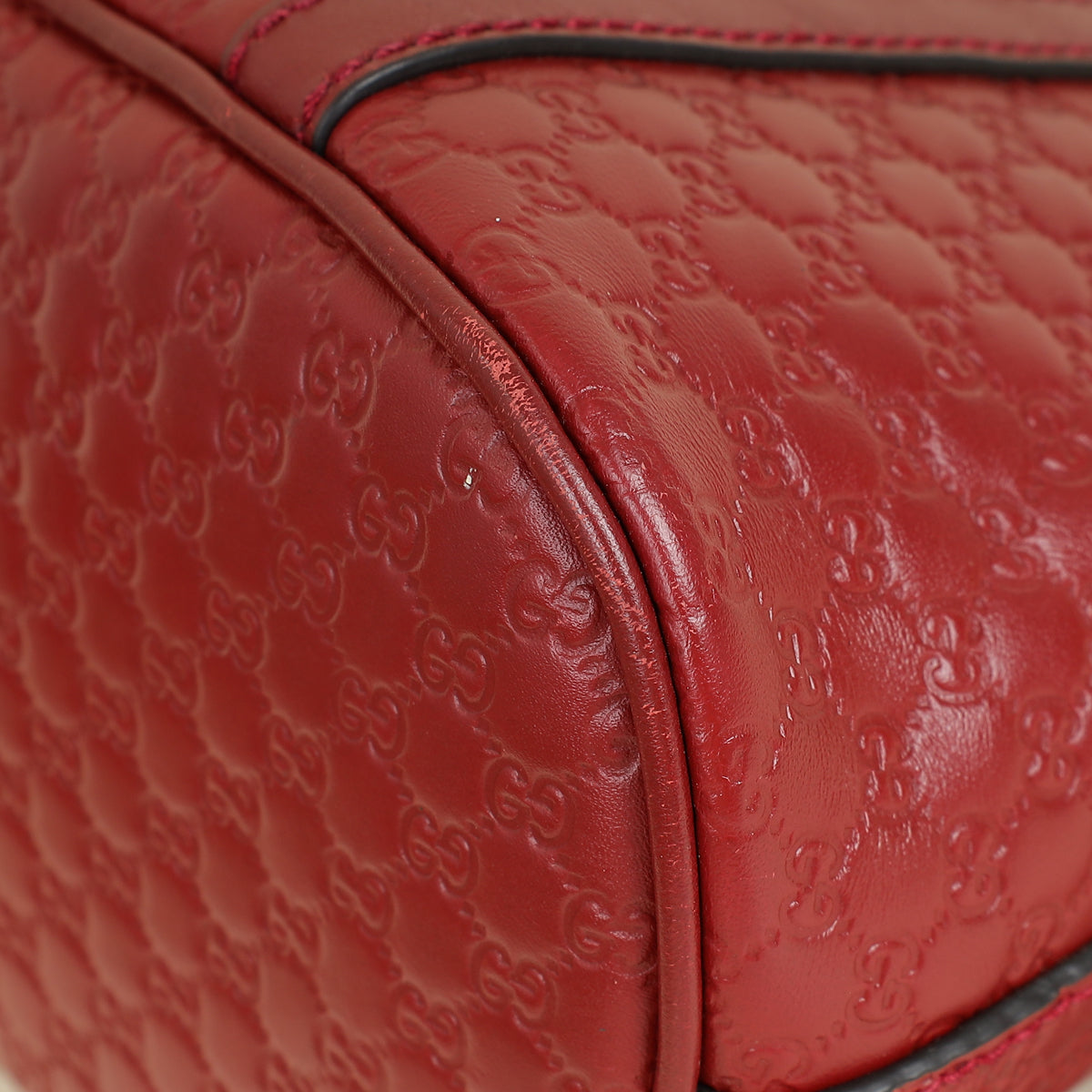 Gucci Red GG Microguccissima Dome Mini Satchel Bag