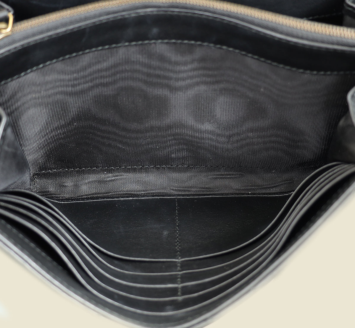 Gucci Black GG Marmont Wallet on Chain
