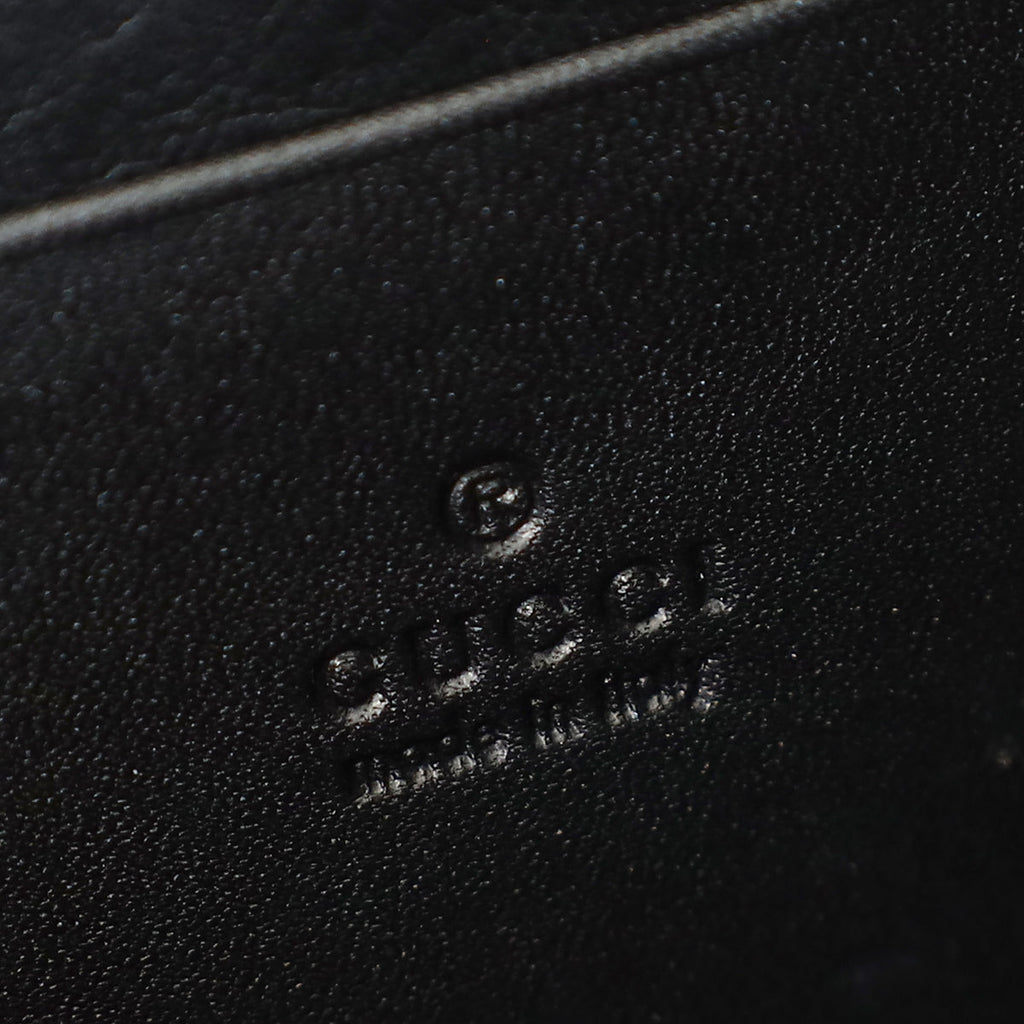 Gucci Black GG Marmont Wallet on Chain