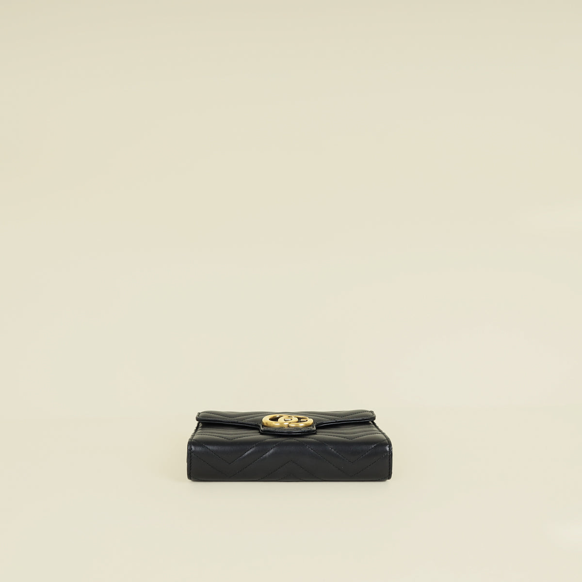 Gucci Black GG Marmont Wallet on Chain