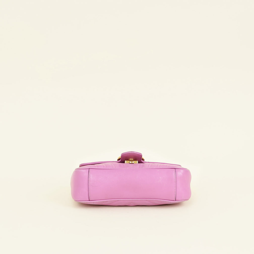 Gucci Pink GG Marmont Small Shoulder Bag