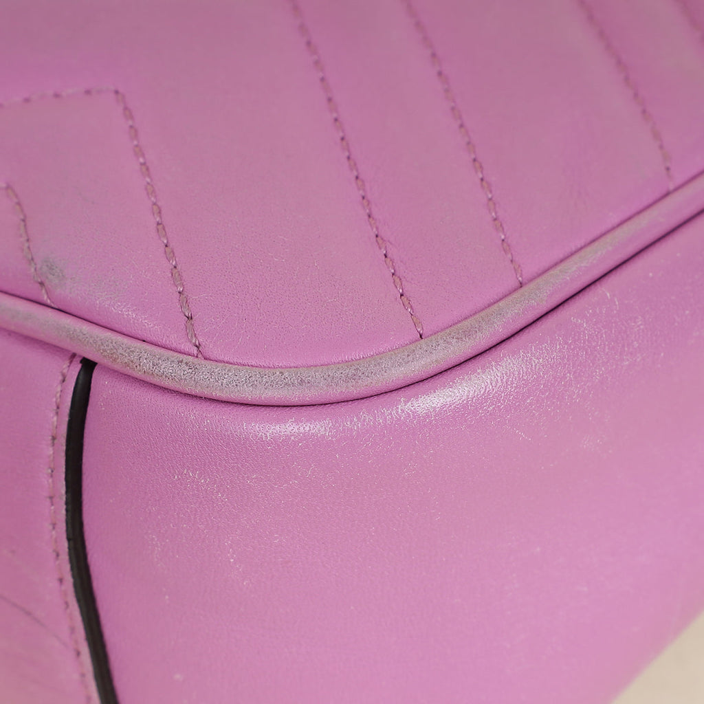 Gucci Pink GG Marmont Small Shoulder Bag