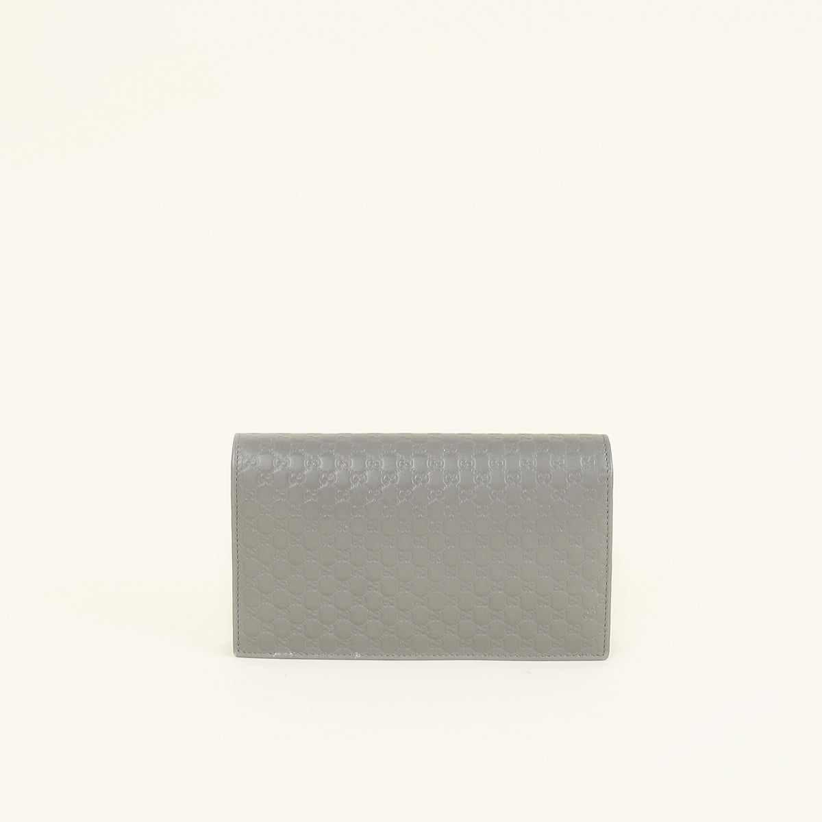 Gucci Grey GG Micro Guccissima Strap Wallet