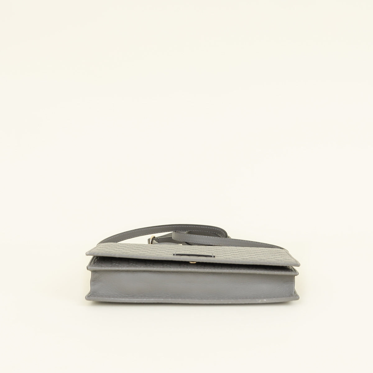 Gucci Grey GG Micro Guccissima Strap Wallet