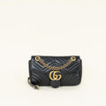 Gucci Black GG Marmont Matelasse Medium Shoulder Bag