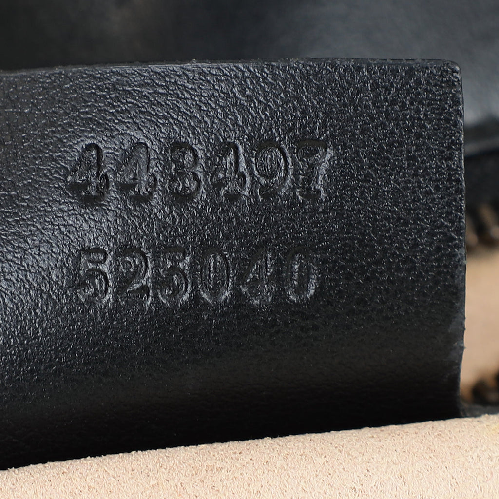 Gucci Black GG Marmont Matelasse Medium Shoulder Bag