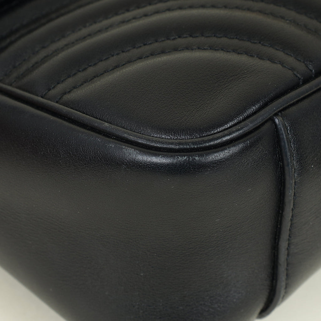 Gucci Black GG Marmont Matelasse Medium Shoulder Bag