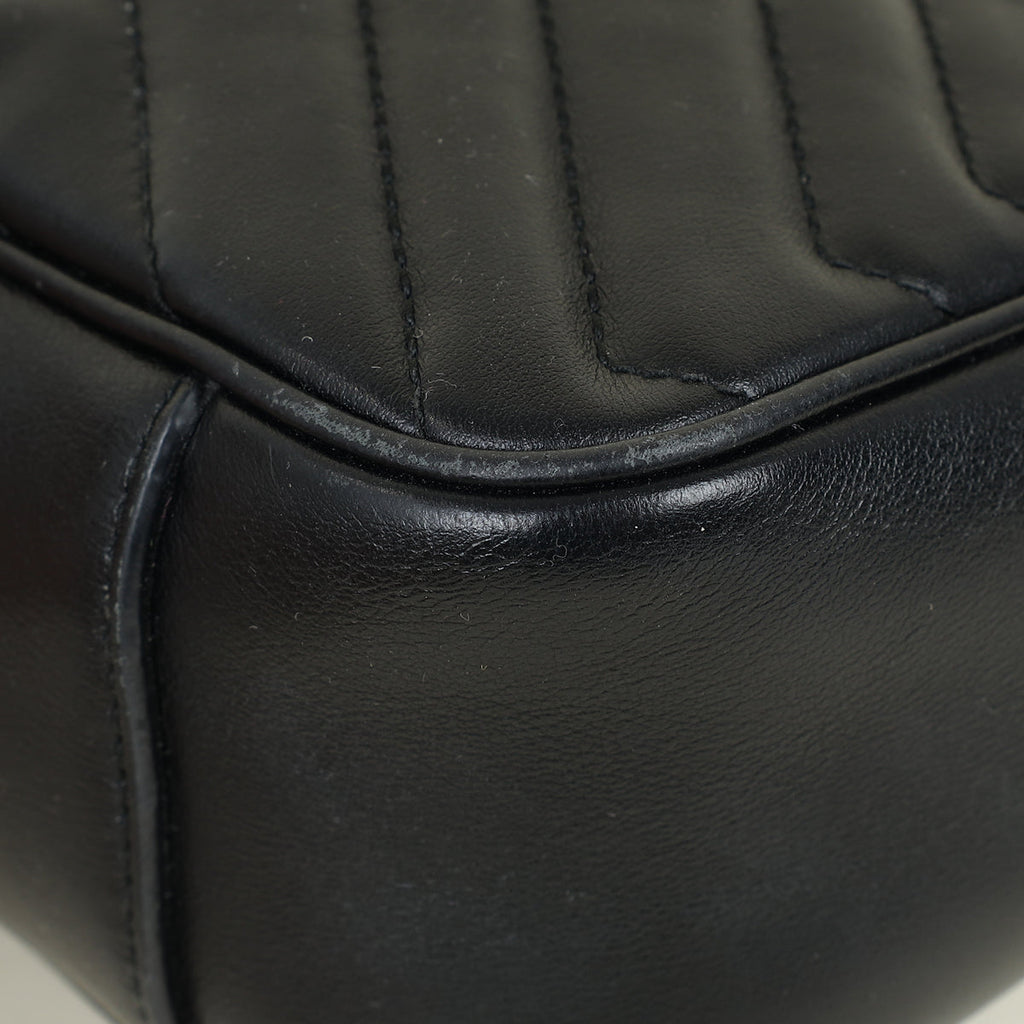 Gucci Black GG Marmont Matelasse Medium Shoulder Bag