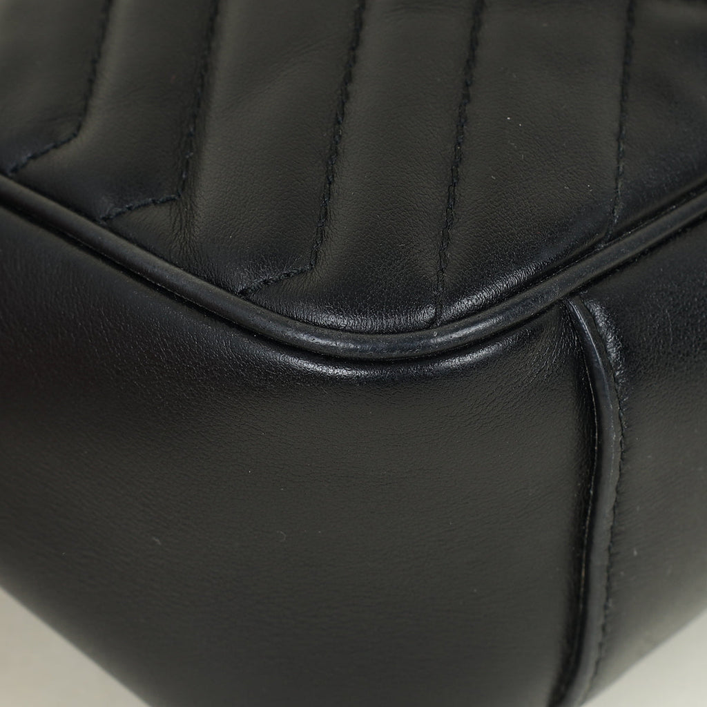 Gucci Black GG Marmont Matelasse Medium Shoulder Bag