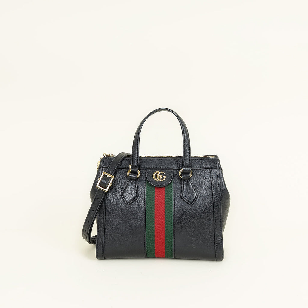 Gucci Black Ophidia Small Tote Bag