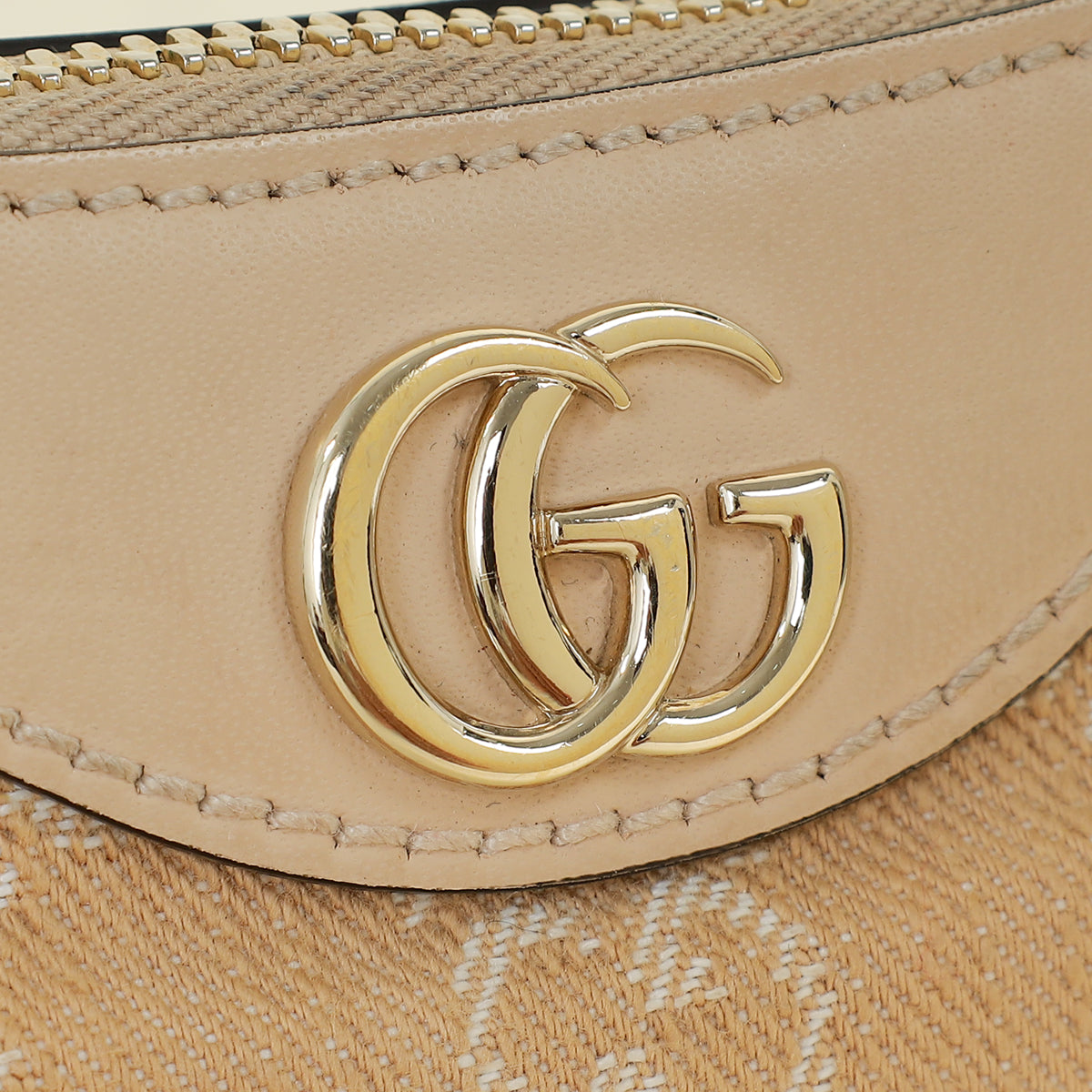 Gucci Beige GG Ophidia Denim Small Shoulder Bag