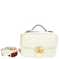 Gucci Off White Sylvie Web GG Marmont Small Shoulder Bag