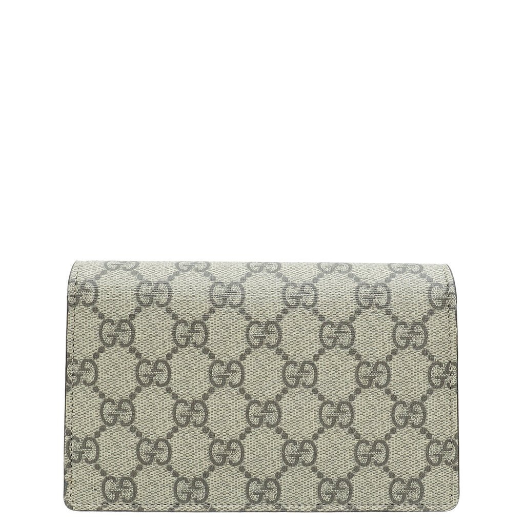 Gucci Ebony GG Supreme Super Mini Dionysus Bag
