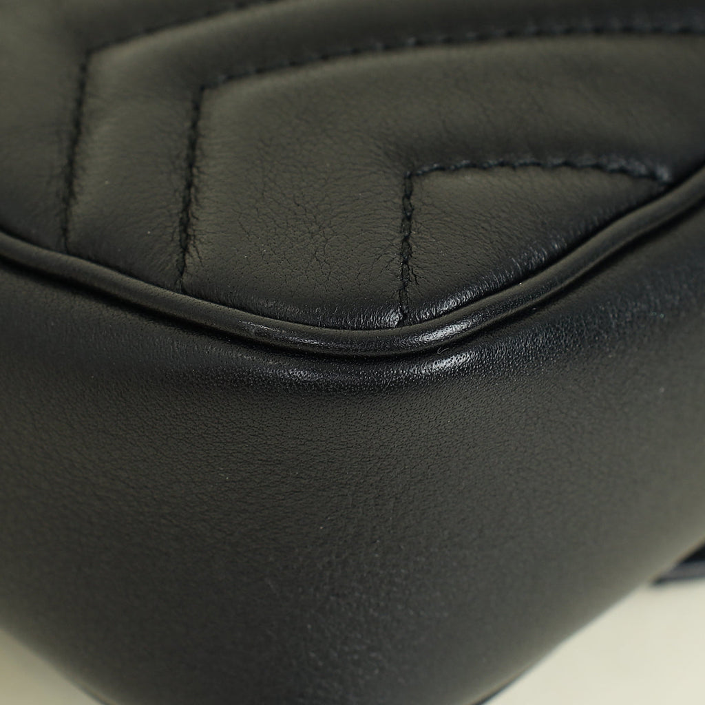Gucci Black GG Marmont Matelasse Mini Shoulder Bag