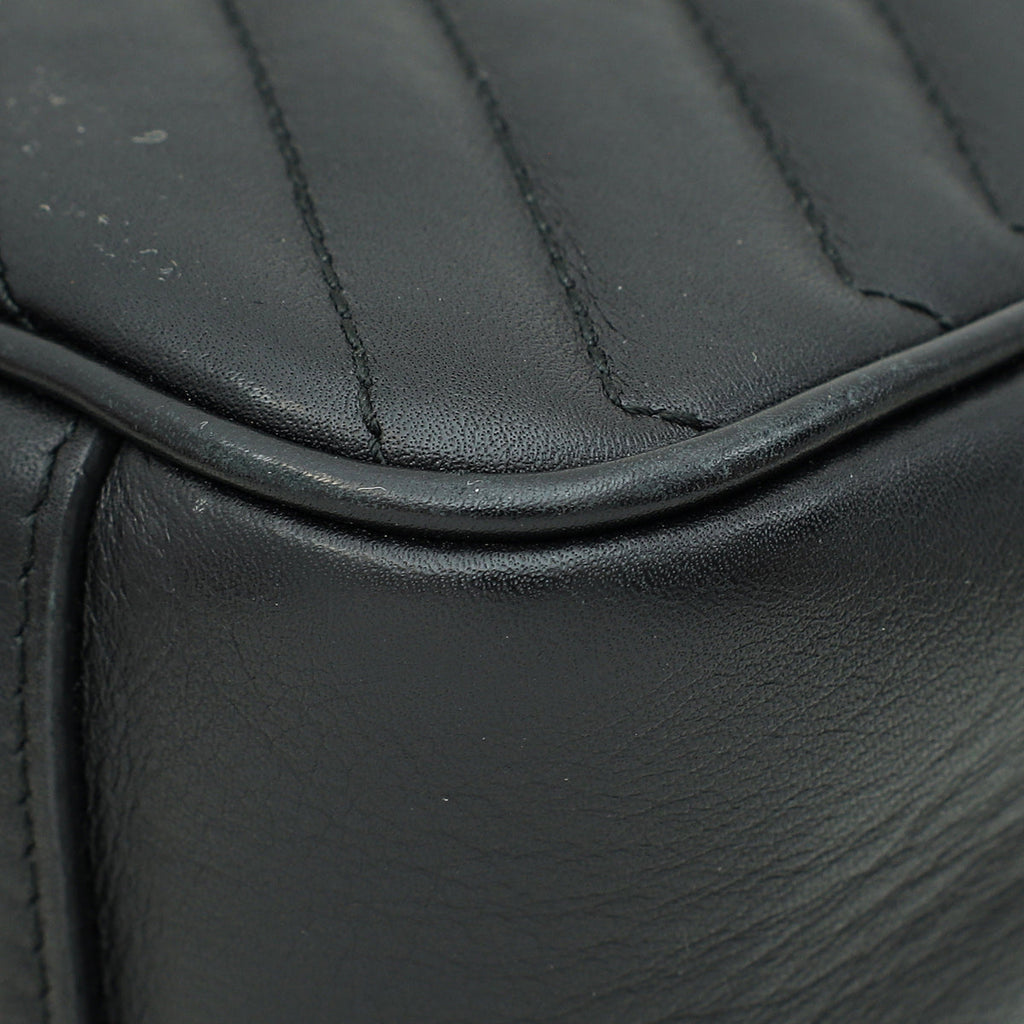 Gucci Black GG Marmont Matelasse Small Shoulder Bag