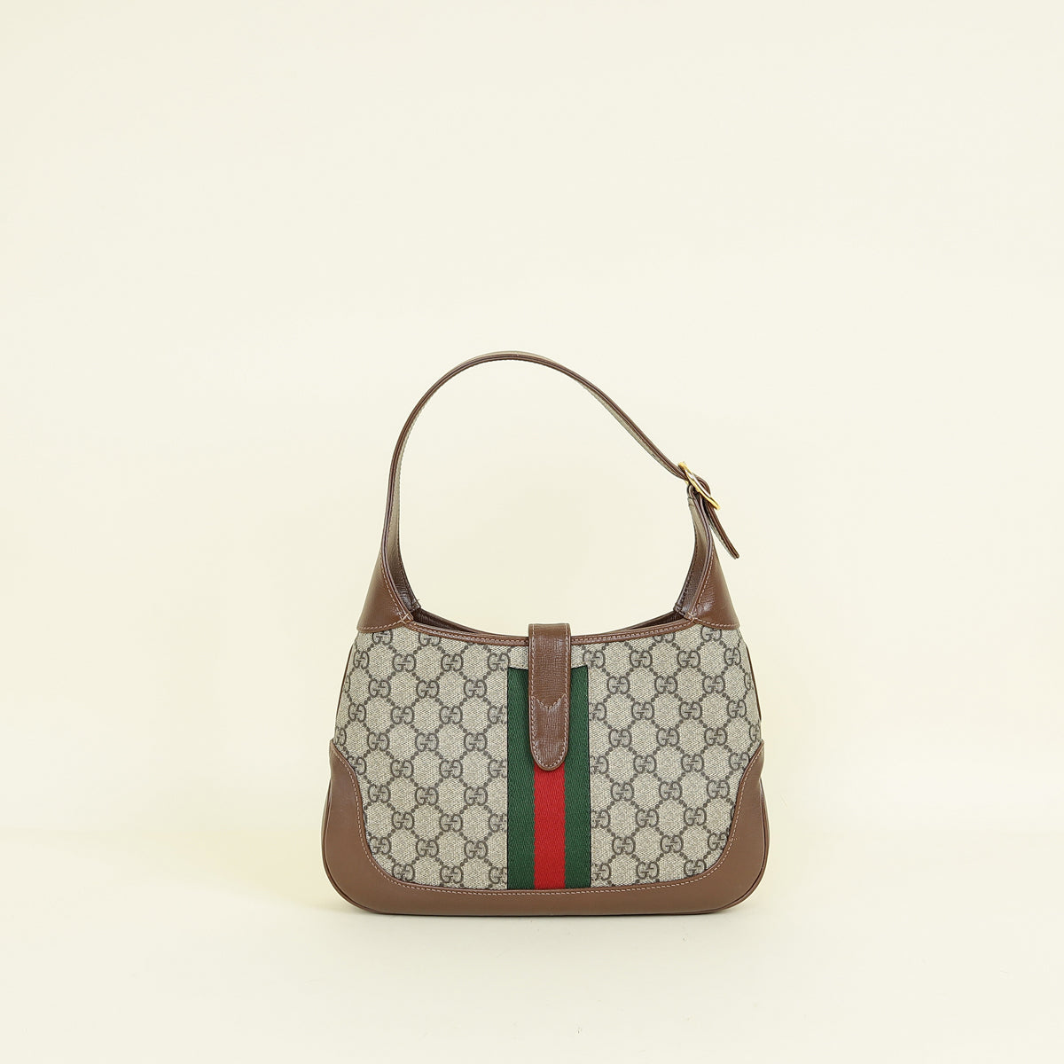 Gucci Ebony GG Supreme Jackie 1961 Hobo Small Bag