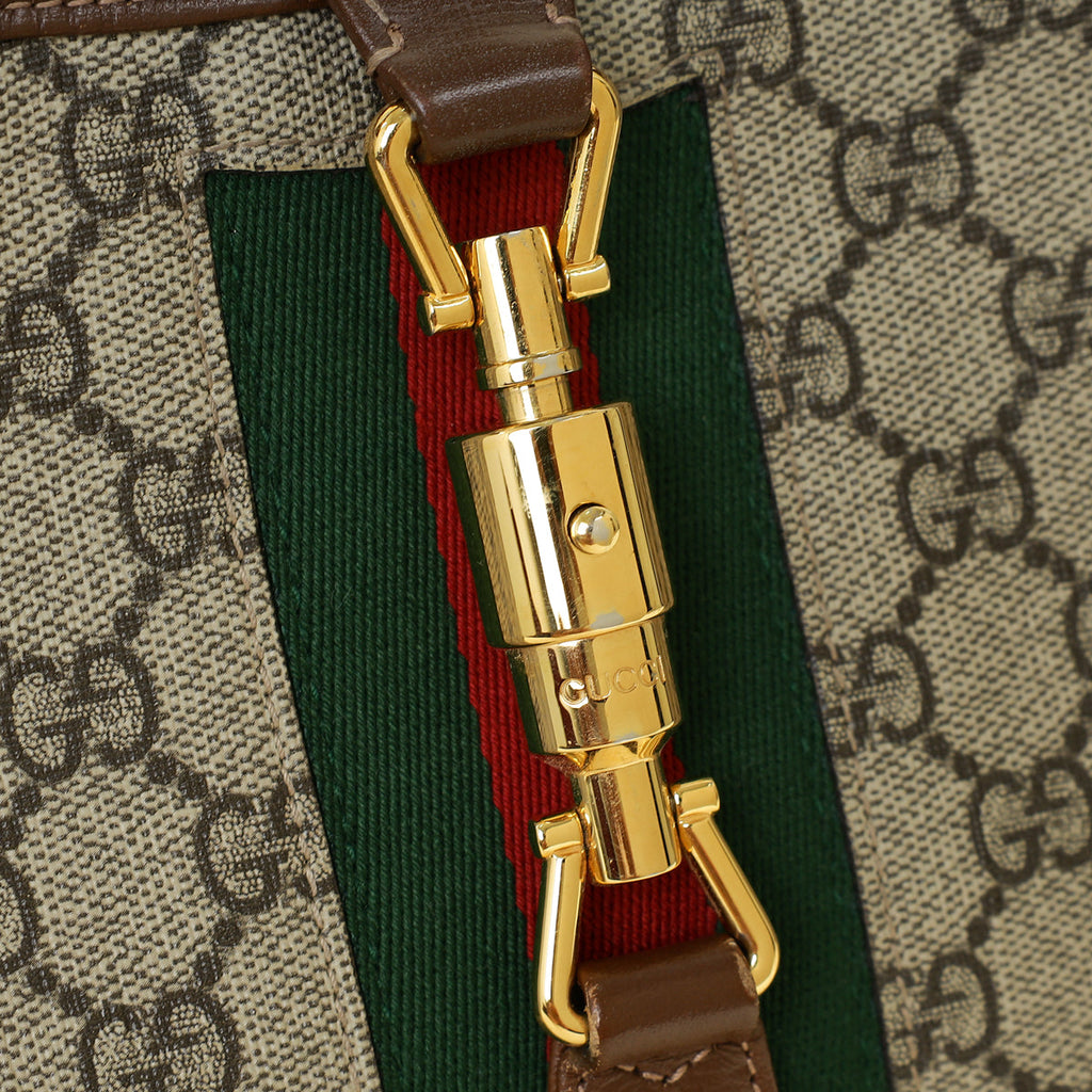 Gucci Ebony GG Supreme Jackie 1961 Hobo Small Bag