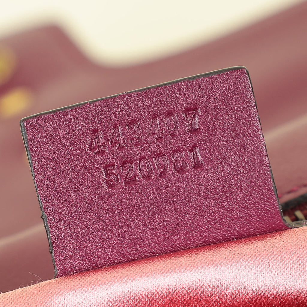Gucci Violet GG Marmont Velvet Medium Shoulder Bag