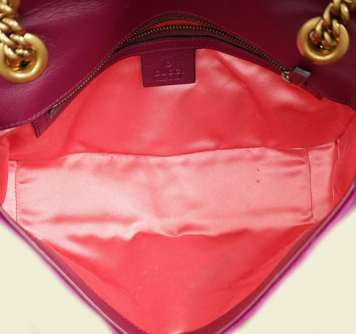 Gucci Violet GG Marmont Velvet Medium Shoulder Bag