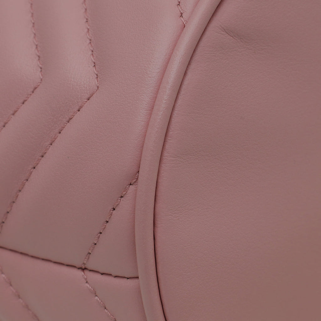 Gucci Pink GG Marmont Bucket Mini Bag