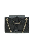 Gucci Black GG Guccissima Emily Small Shoulder Bag