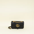 Gucci Black GG Marmont Small Shoulder Bag