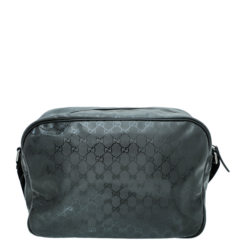 Gucci Black GG Imprime Camera Messenger Bag