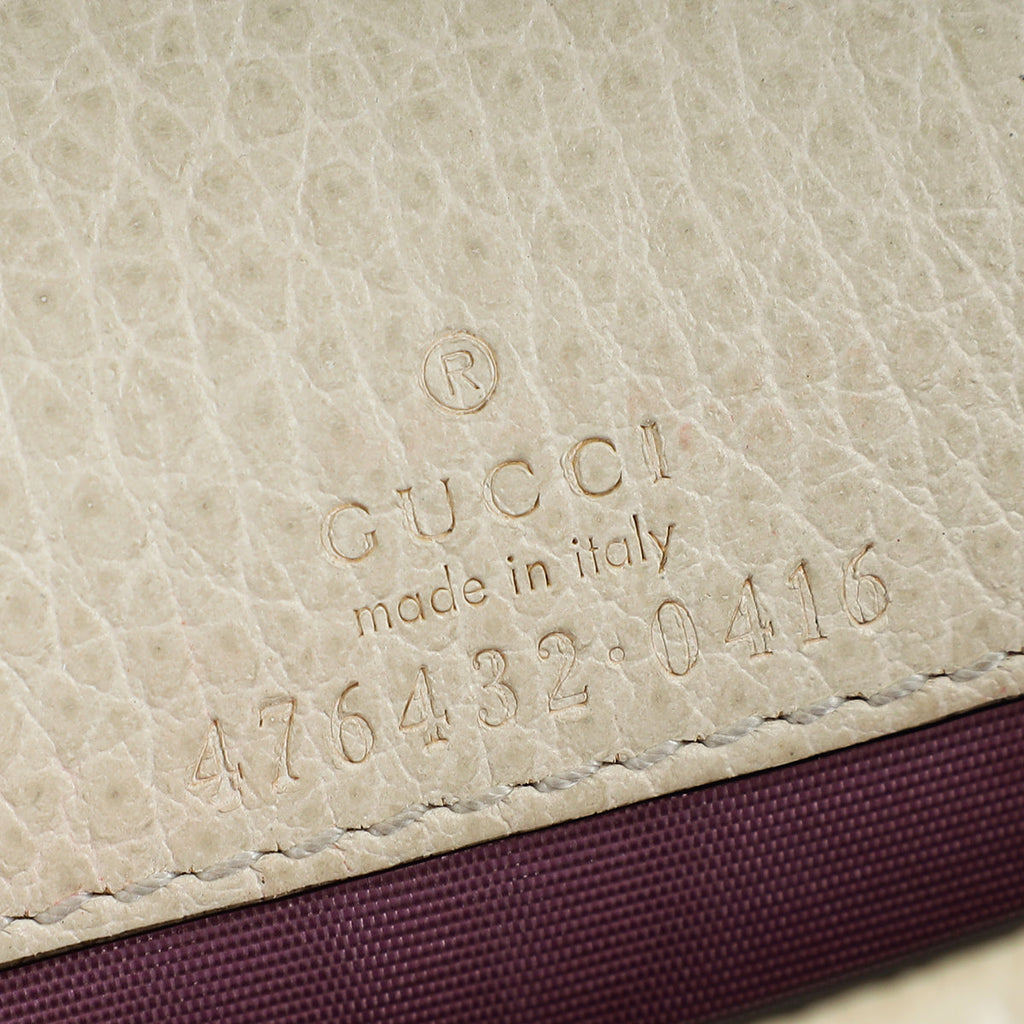Gucci White Crystal Dionysus Super Mini Bag