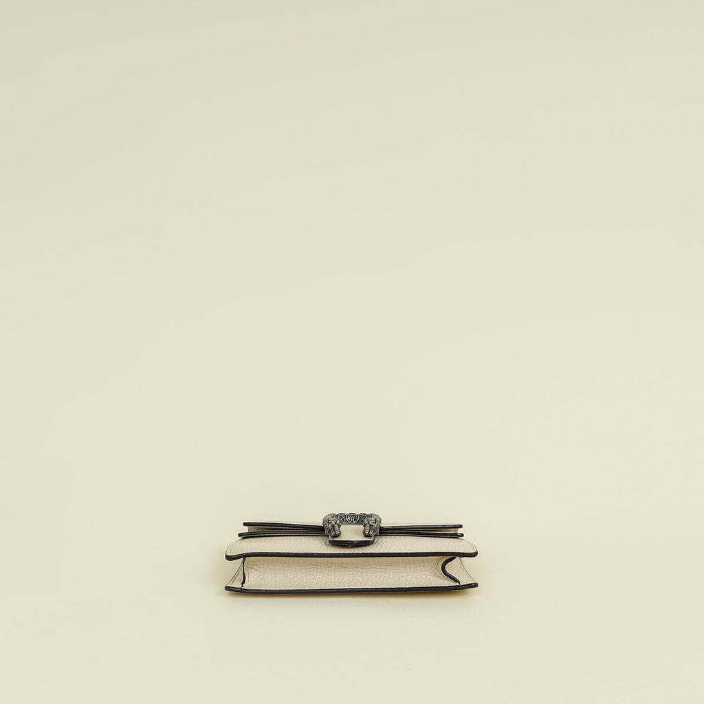 Gucci White Crystal Dionysus Super Mini Bag
