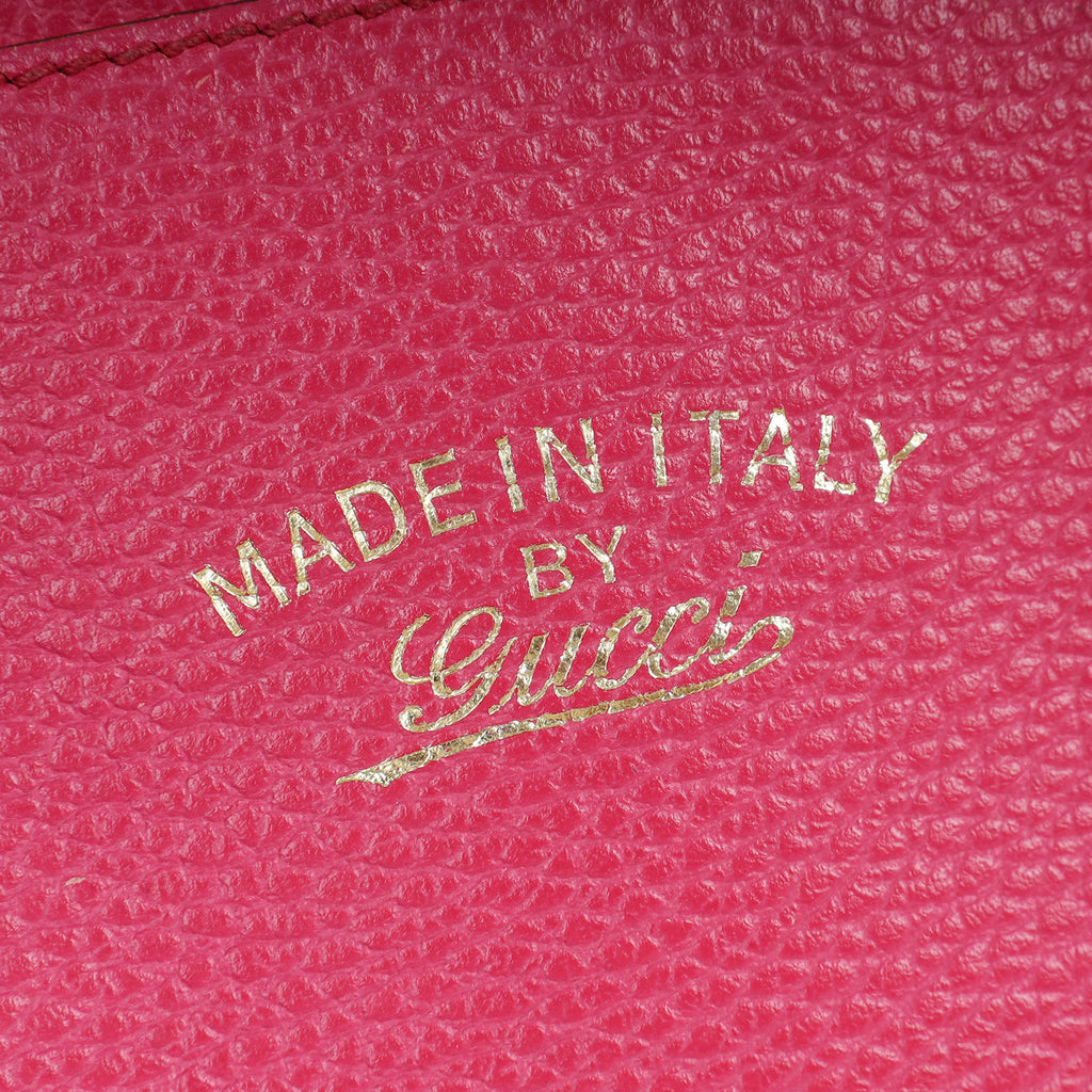 Gucci Fuchsia Swing Tote Bag
