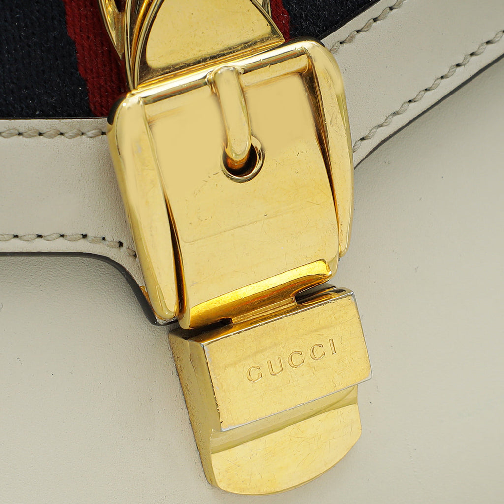 Gucci White Sylvie Small Shoulder Bag