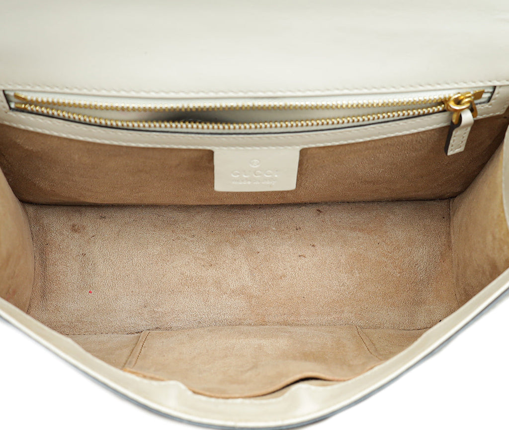 Gucci White Sylvie Small Shoulder Bag