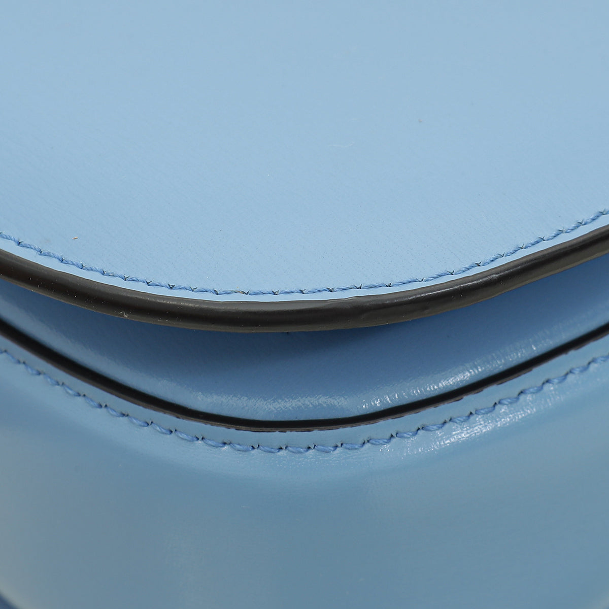 Gucci Sky Blue Bamboo 1947 Small Top Handle Bag