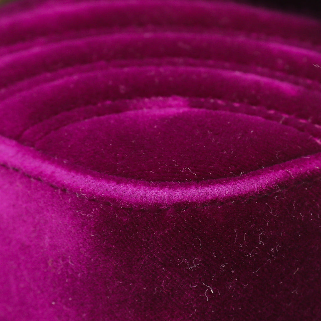 Gucci Violet Velvet GG Marmont Mini Bag