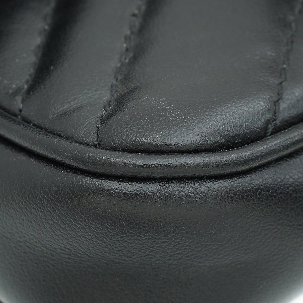 Gucci Black GG Marmont Chain Pouch