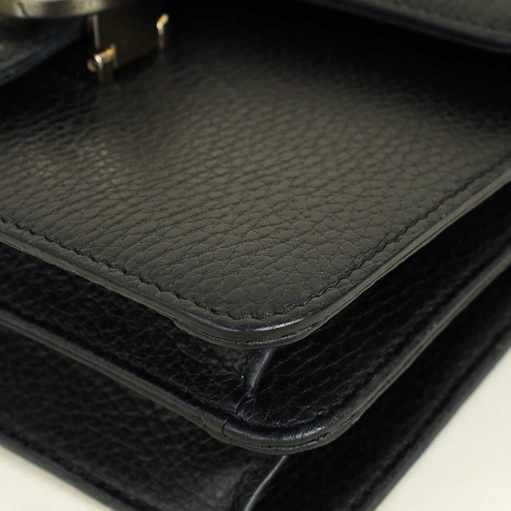 Gucci Black Interlocking G Small Chain Shoulder Bag