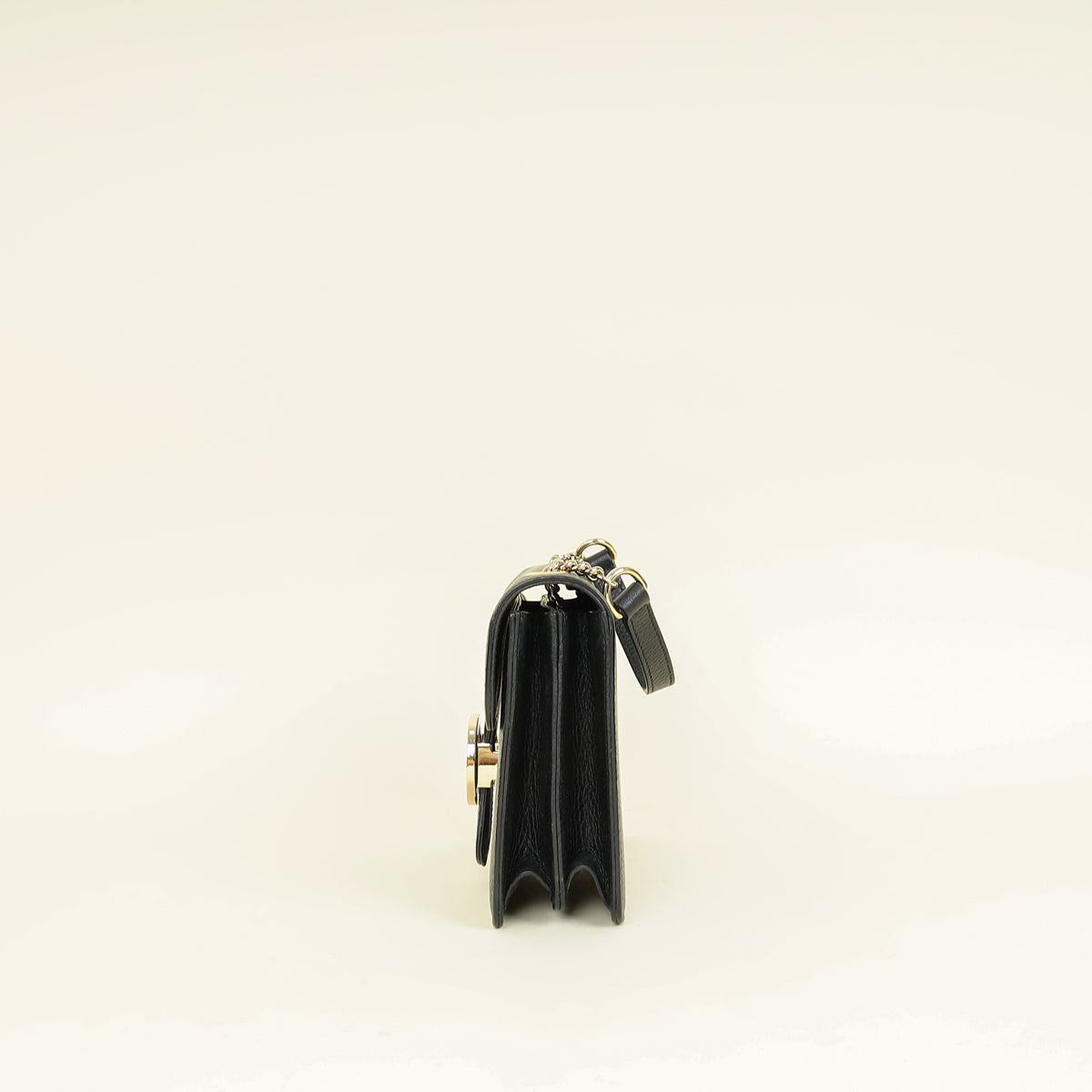 Gucci Black Interlocking G Small Chain Shoulder Bag