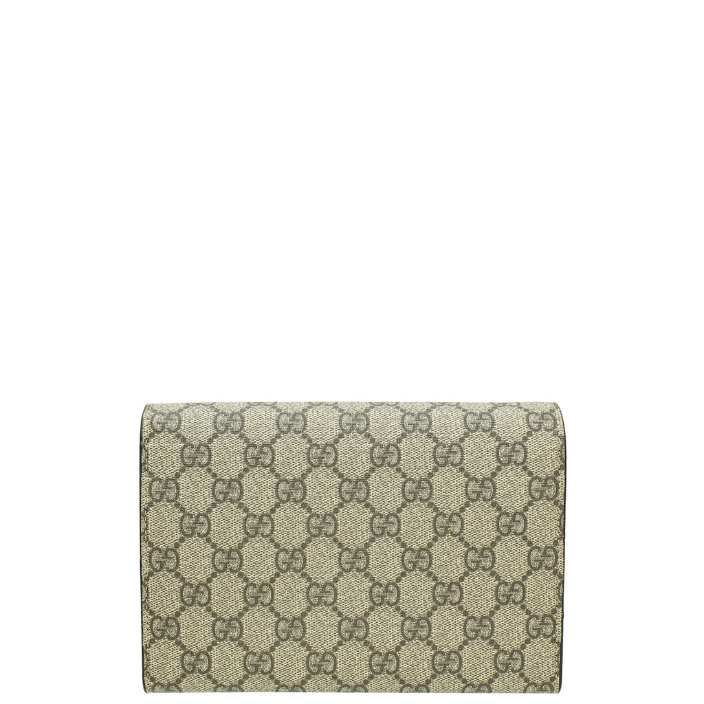 Gucci Bicolor GG Supreme Dionysus Chain Wallet